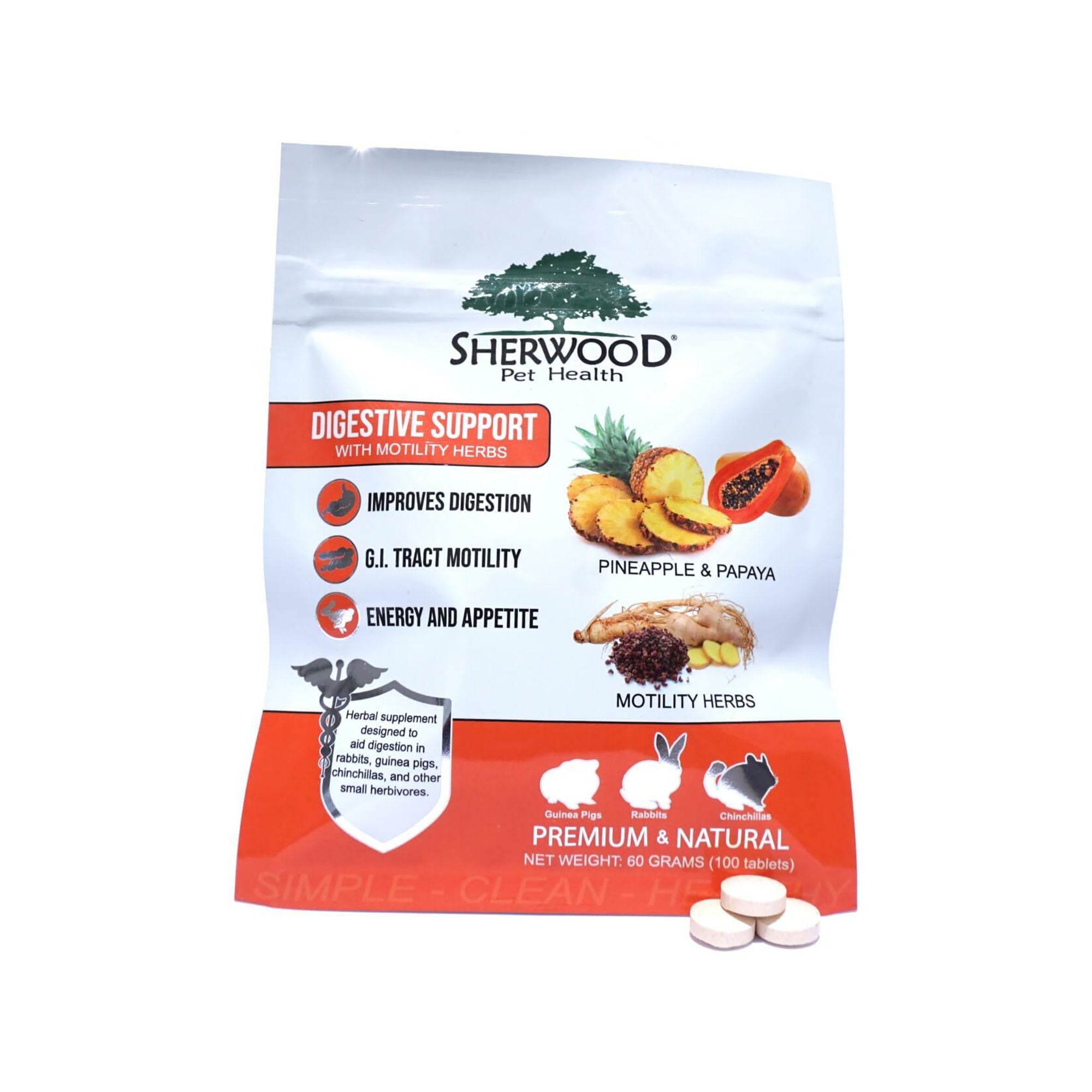 Sherwood - Digestive Support - Pineapple & Papaya Flavored