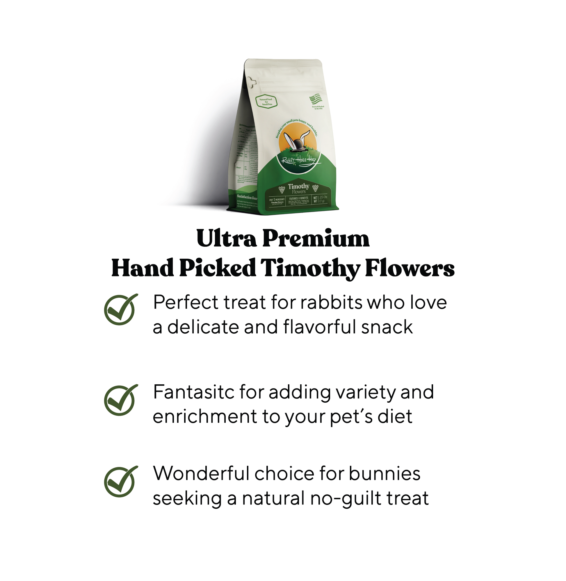 Hand Picked Timothy Hay Flowers - Benefits