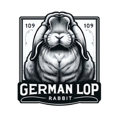 Vintage German Lop Rabbit Sticker