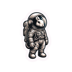 Cosmic Hopper Astronaut Rabbit Sticker