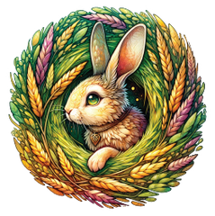 Harvest Haven Rabbit Sticker