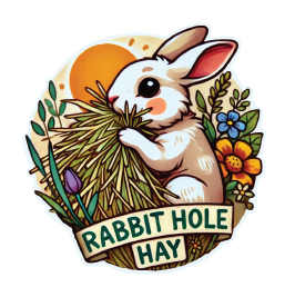 Rabbit Hole Hay Morning Meadow Sticker