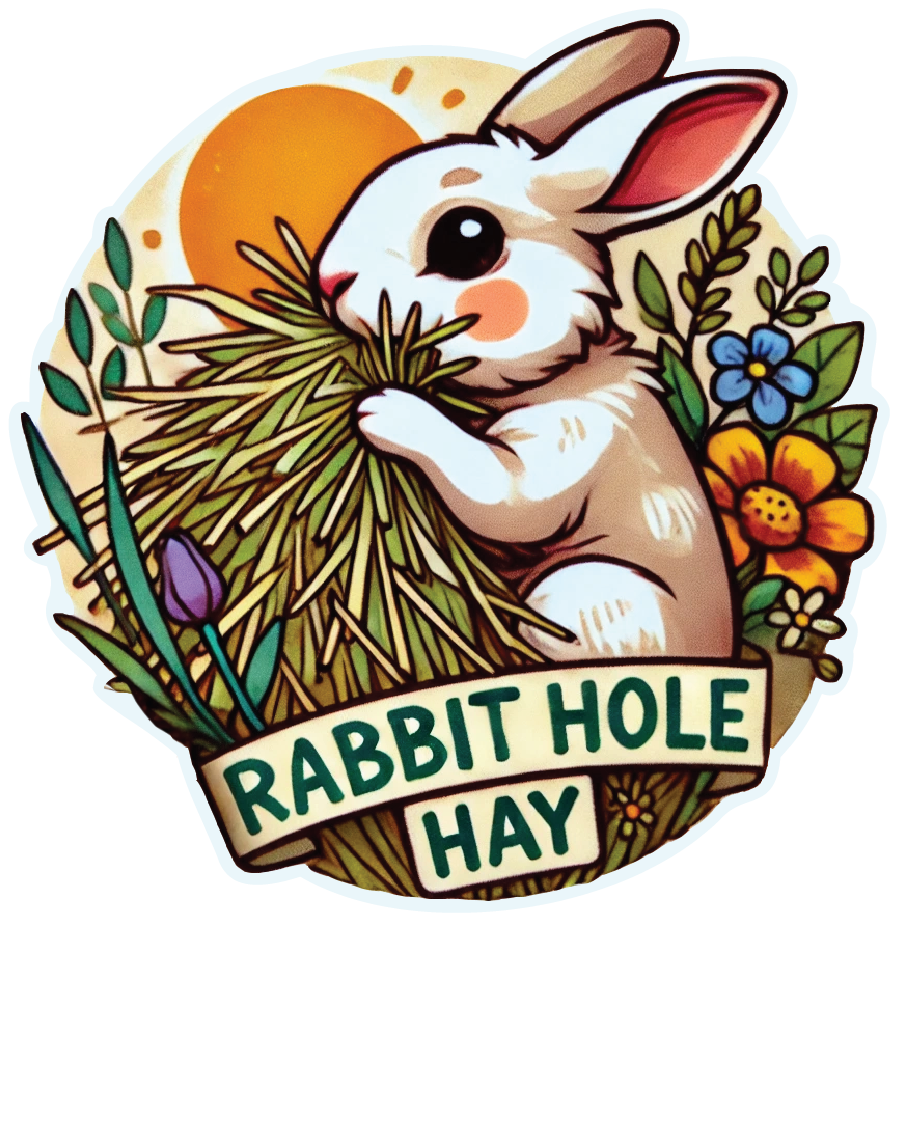 Rabbit Hole Hay Morning Meadow Sticker