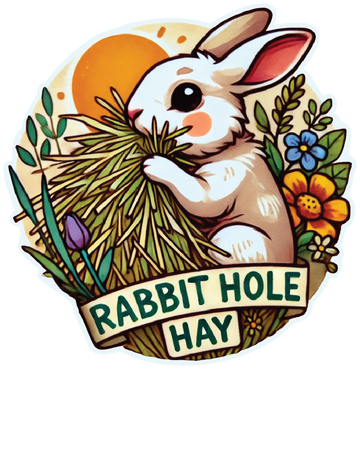 Rabbit Hole Hay Morning Meadow Sticker