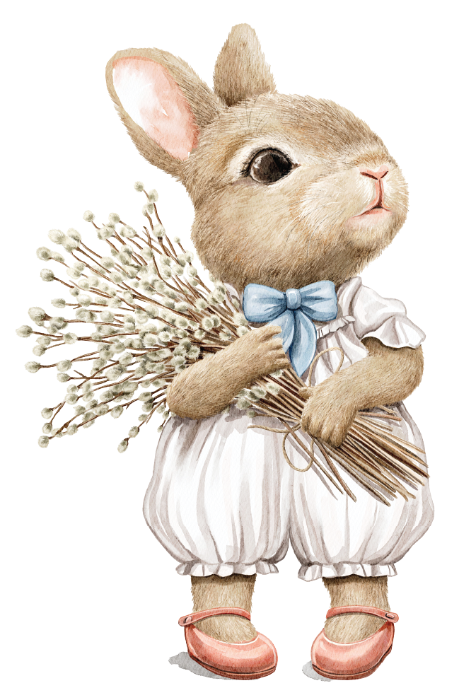 Bunny's Bouquet Sticker