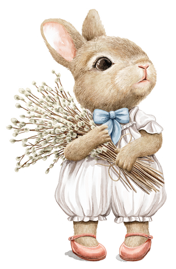 Bunny's Bouquet Sticker