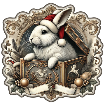 Noble Noel Bunny Sticker