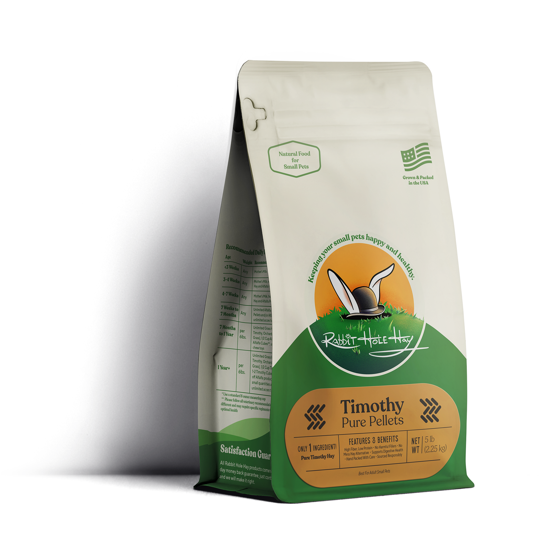 All Natural Pure Timothy Pellets - 5lbs
